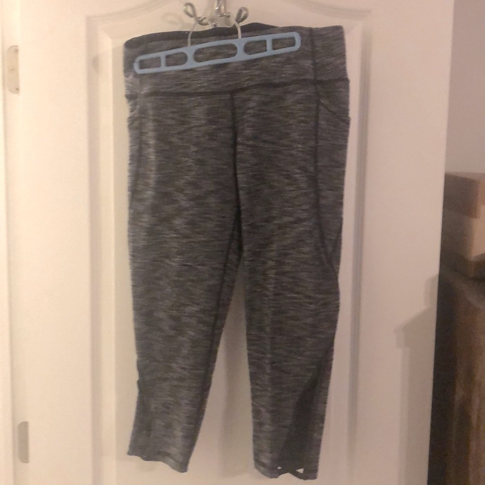 Victoria Sport by Victoria Secrets Large workout pants Like new Dark Grey/black.